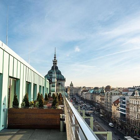 Wenceslas Square Terraces Prag Exterior foto