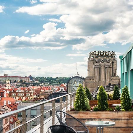 Wenceslas Square Terraces Prag Exterior foto