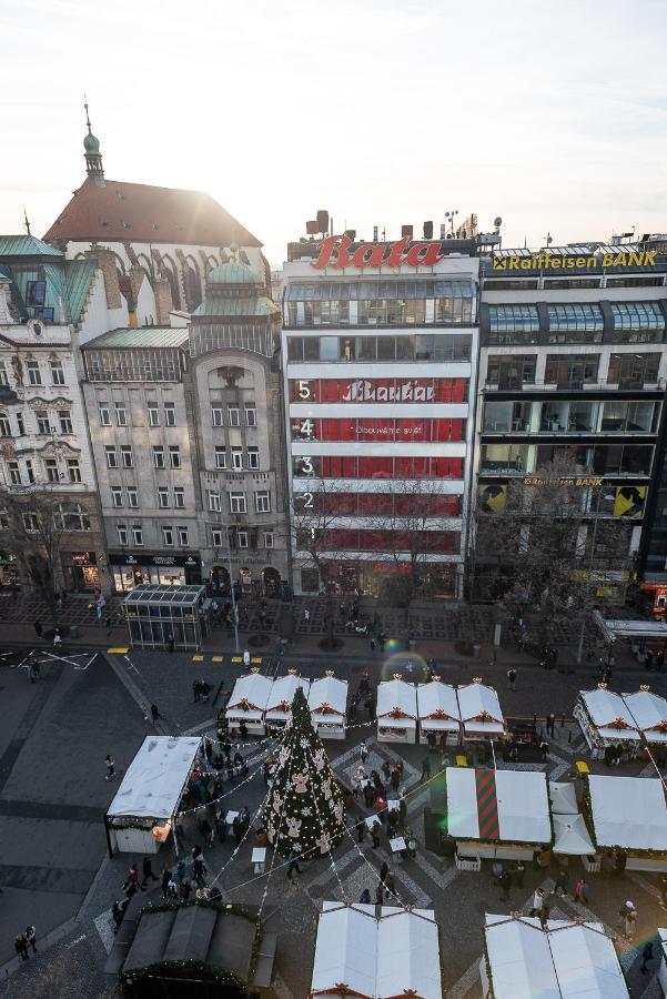 Wenceslas Square Terraces Prag Exterior foto