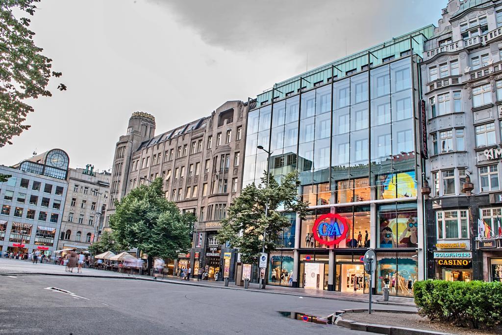 Wenceslas Square Terraces Prag Exterior foto