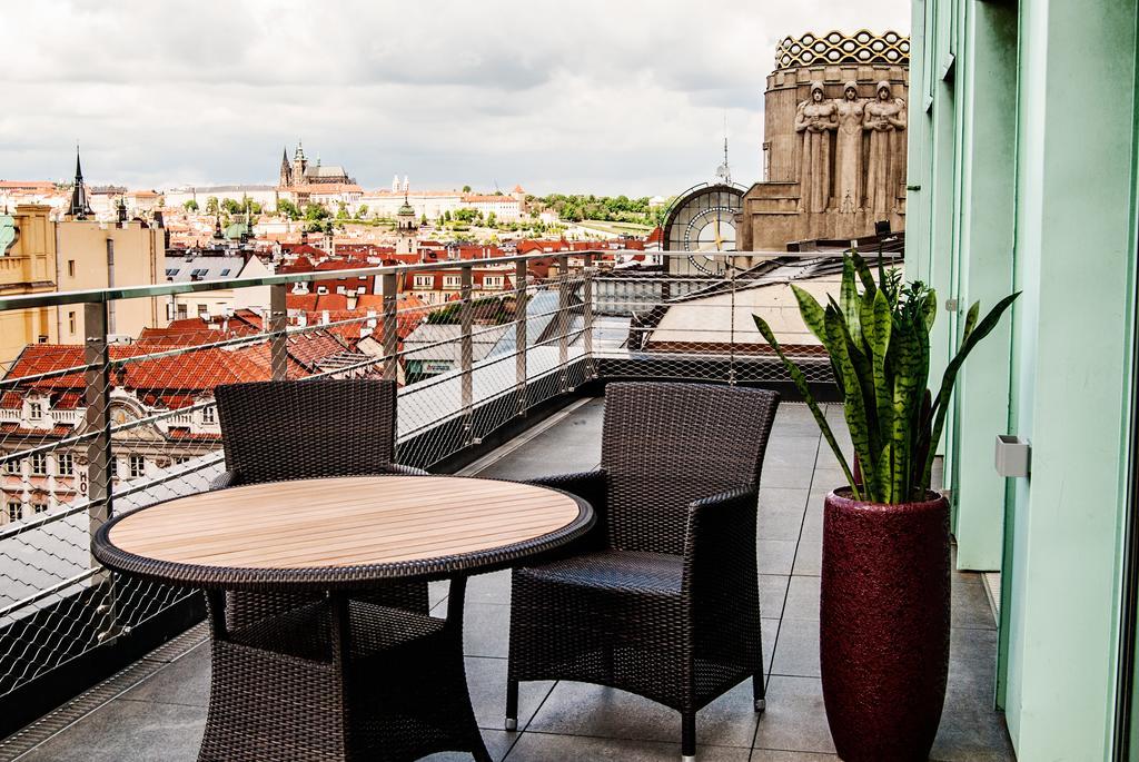 Wenceslas Square Terraces Prag Exterior foto