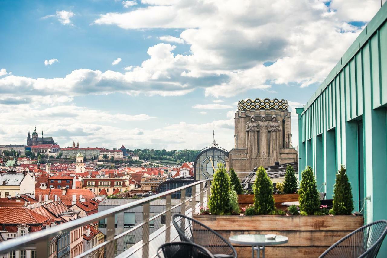 Wenceslas Square Terraces Prag Exterior foto