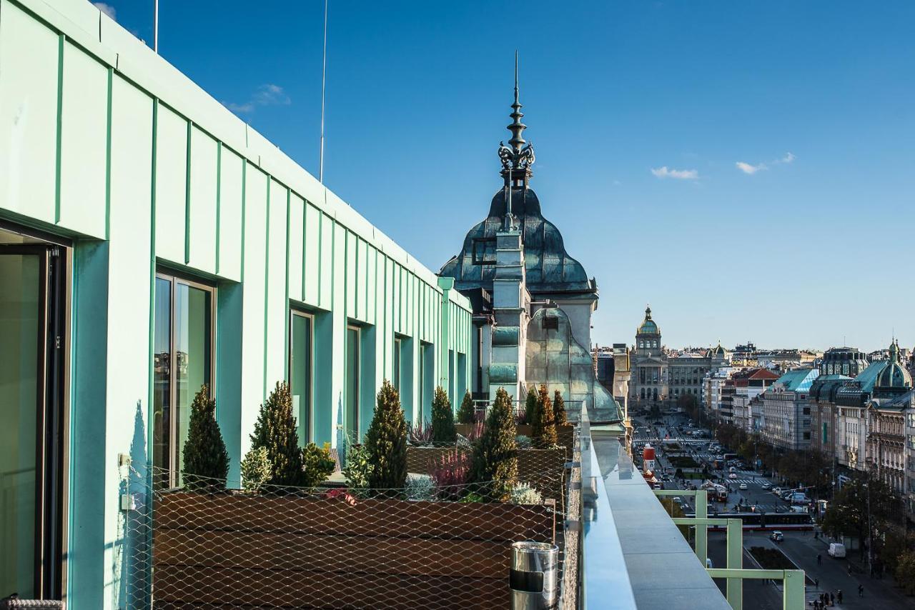 Wenceslas Square Terraces Prag Exterior foto