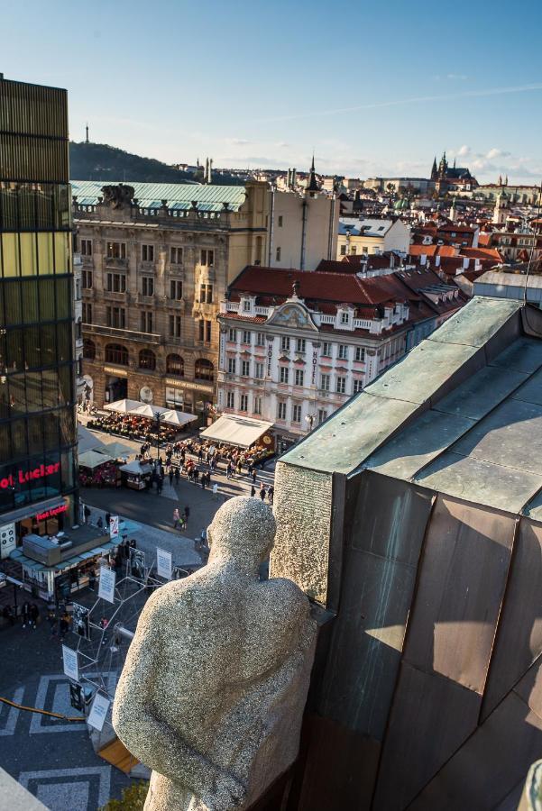 Wenceslas Square Terraces Prag Exterior foto