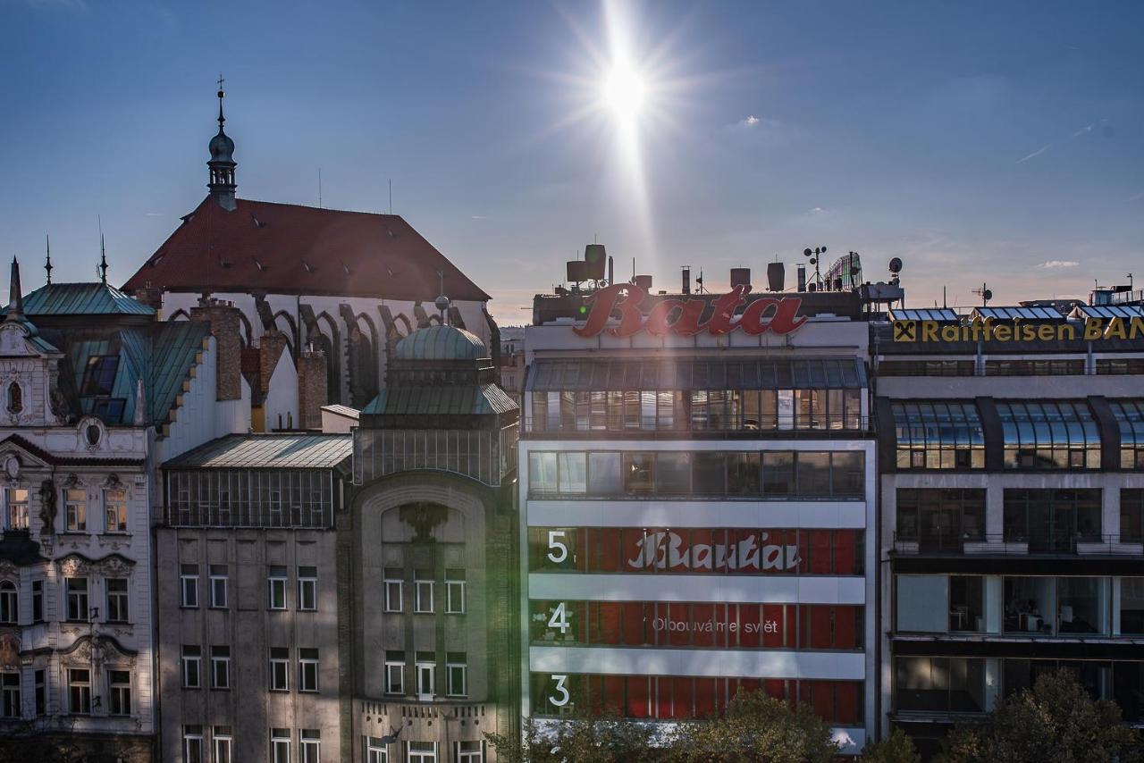 Wenceslas Square Terraces Prag Exterior foto